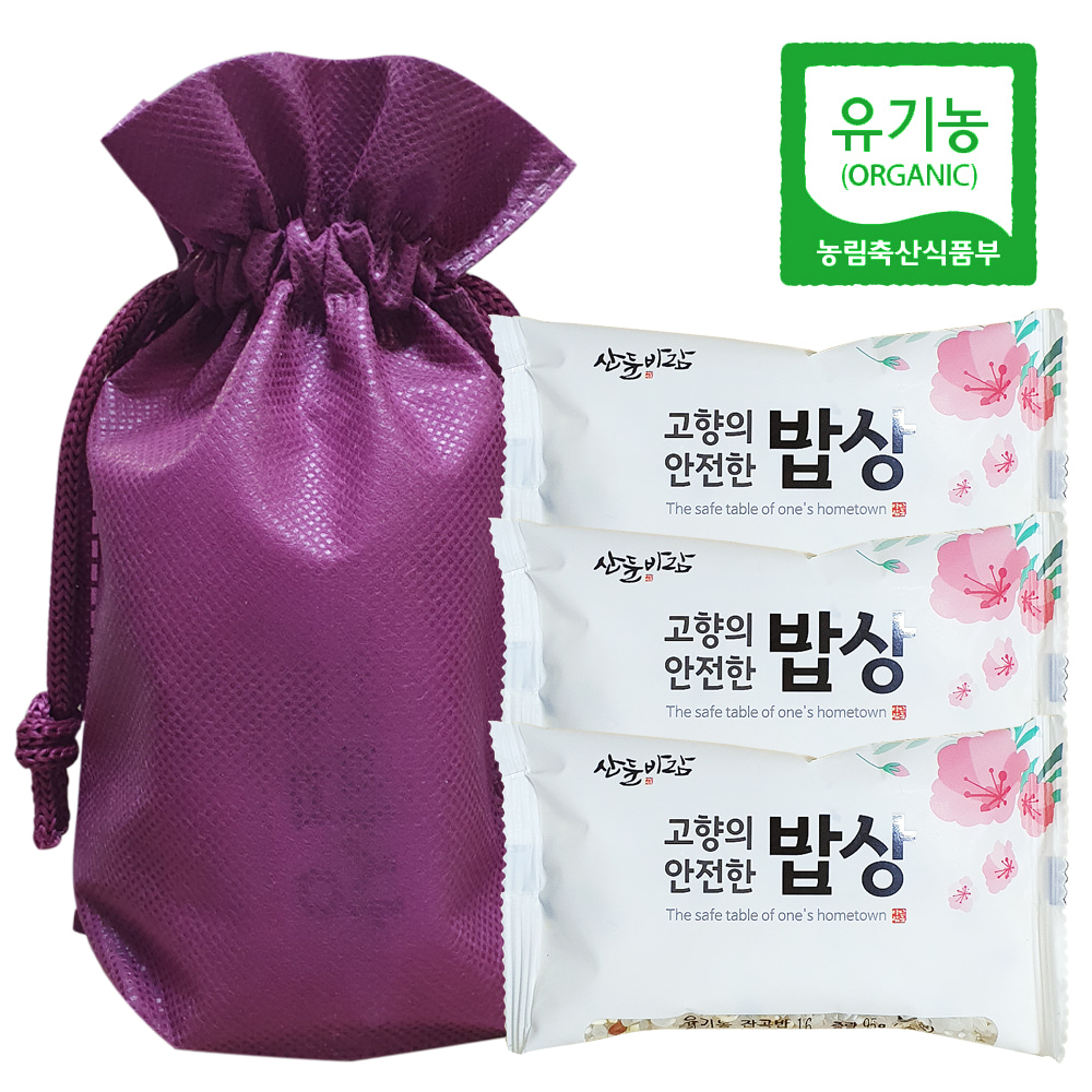 (Sandeulbaram) Organic Mixed Grains 95g 3 Bags Gift Healthy New Rice