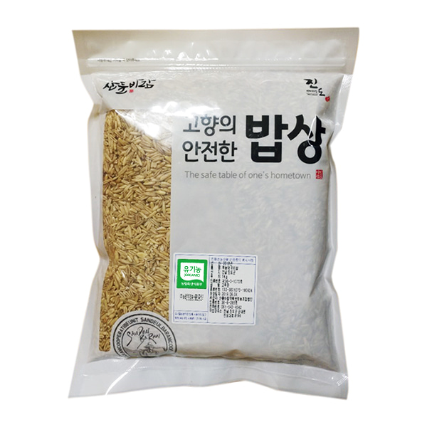 산들바람 국산 유기농 2022년산 햇 귀리쌀 1kg